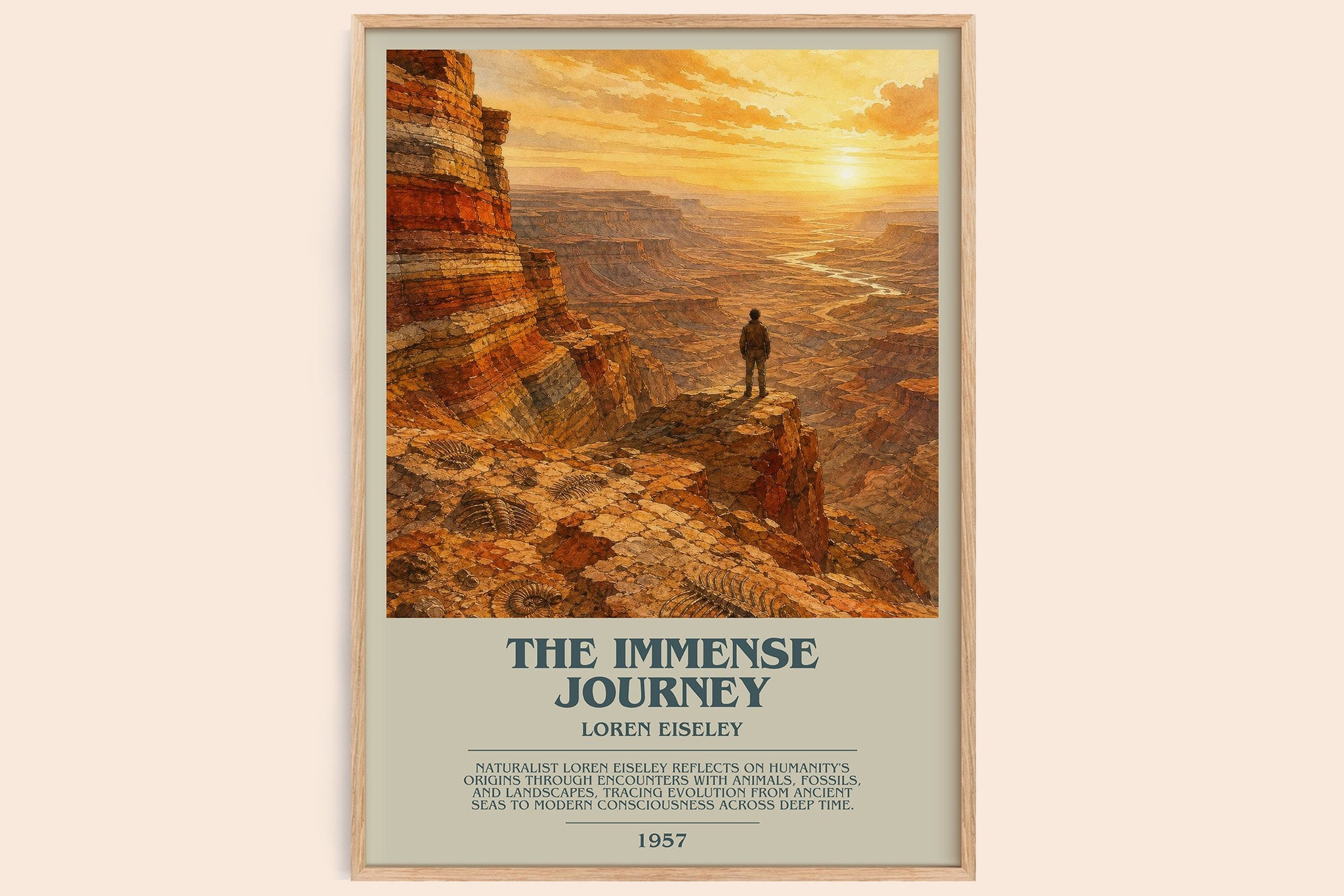 The Immense Journey Bookish Wall Art by Loren Eiseley