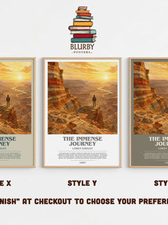 The Immense Journey Bookish Wall Art by Loren Eiseley – Style X, Y and Z side by side – choose your finish