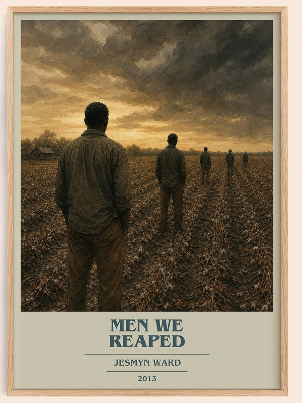 Men We Reaped book cover book poster by Jesmyn Ward – framed literary art print