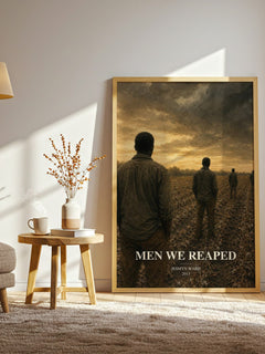 Men We Reaped watercolour print in frame leaning in hallway – memoir wall art