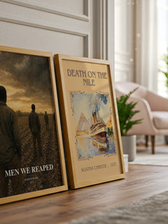 Men We Reaped watercolour print framed by window – literary home decor