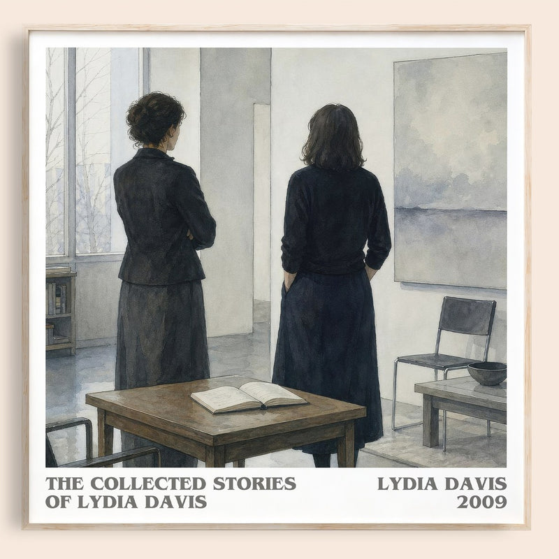 The Collected Stories Of Lydia Davis literary book poster by Lydia Davis – framed literary art print