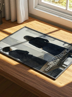 The Collected Stories Of Lydia Davis watercolour book poster framed on wall – literary fiction wall art