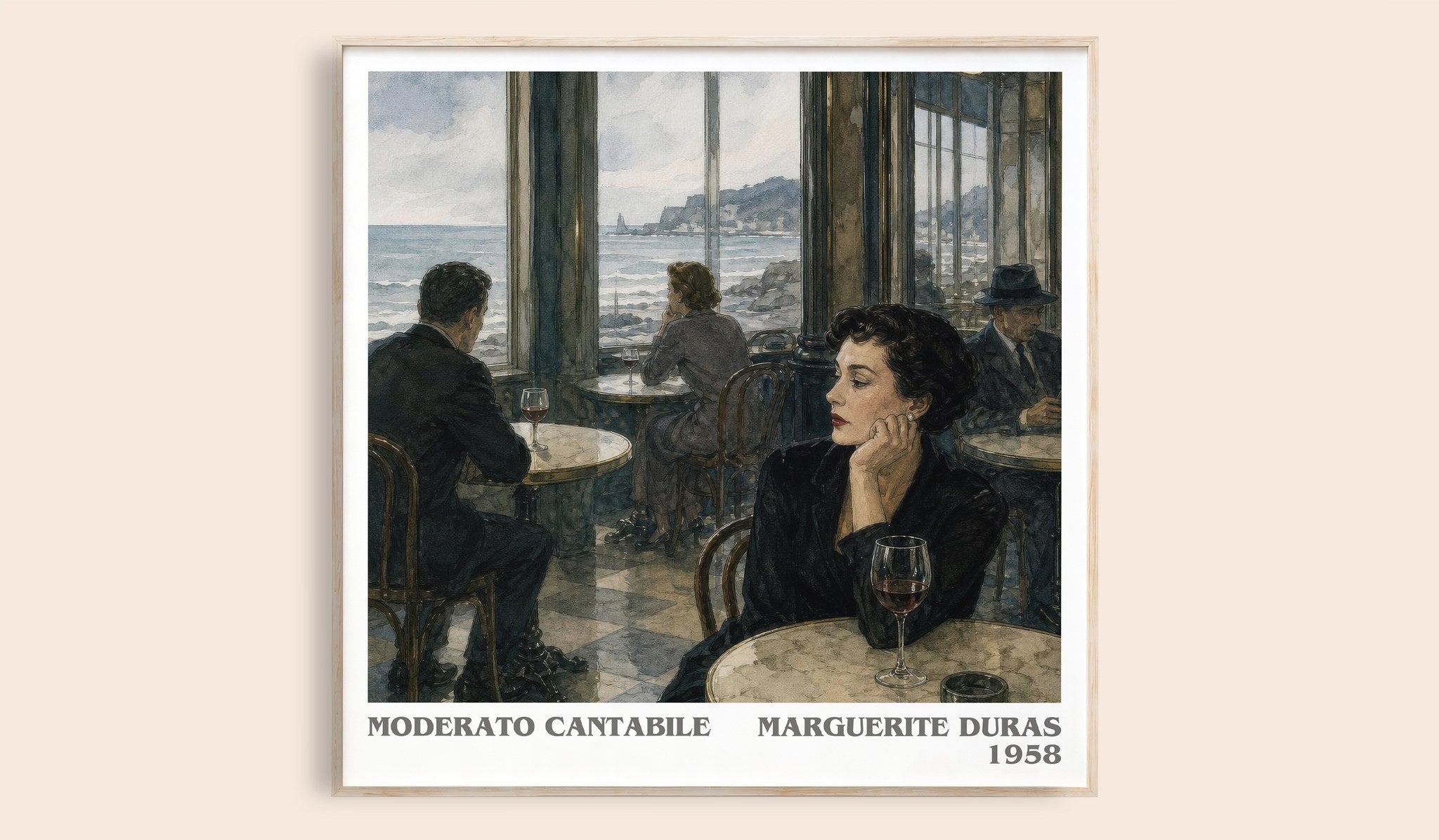 Moderato Cantabile Literary Art Print by Marguerite Duras