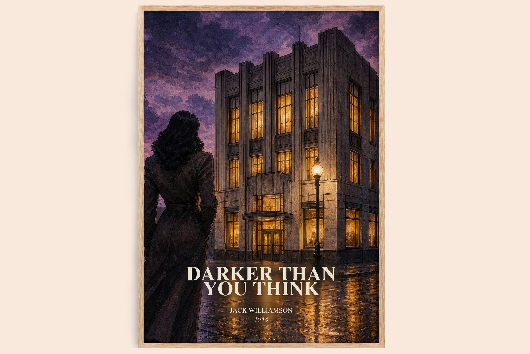 Darker Than You Think Book Watercolour Illustration by Jack Williamson
