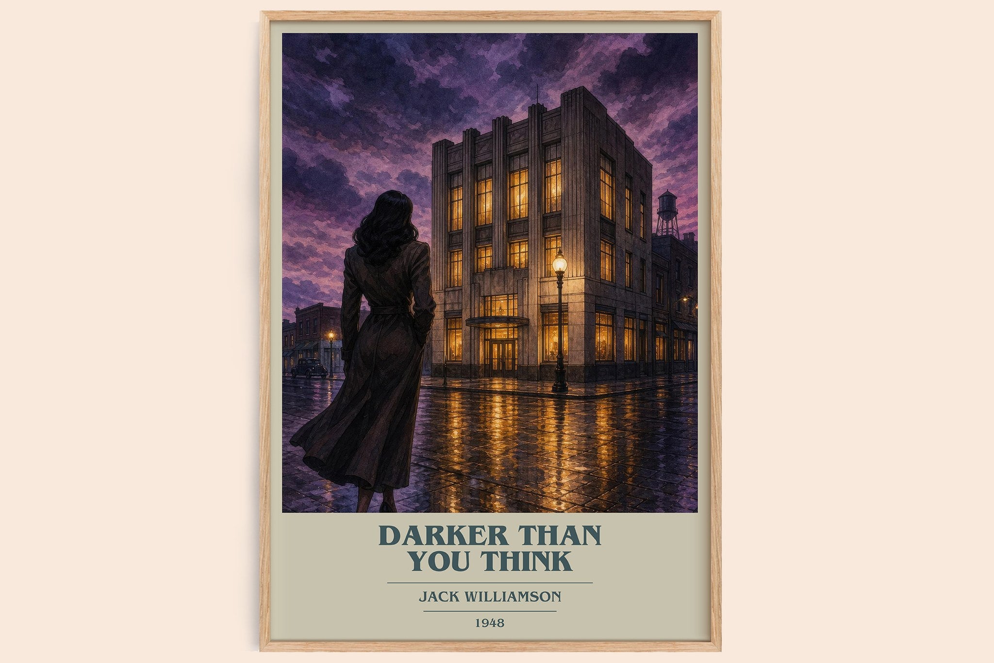 Darker Than You Think Book Cover Poster by Jack Williamson
