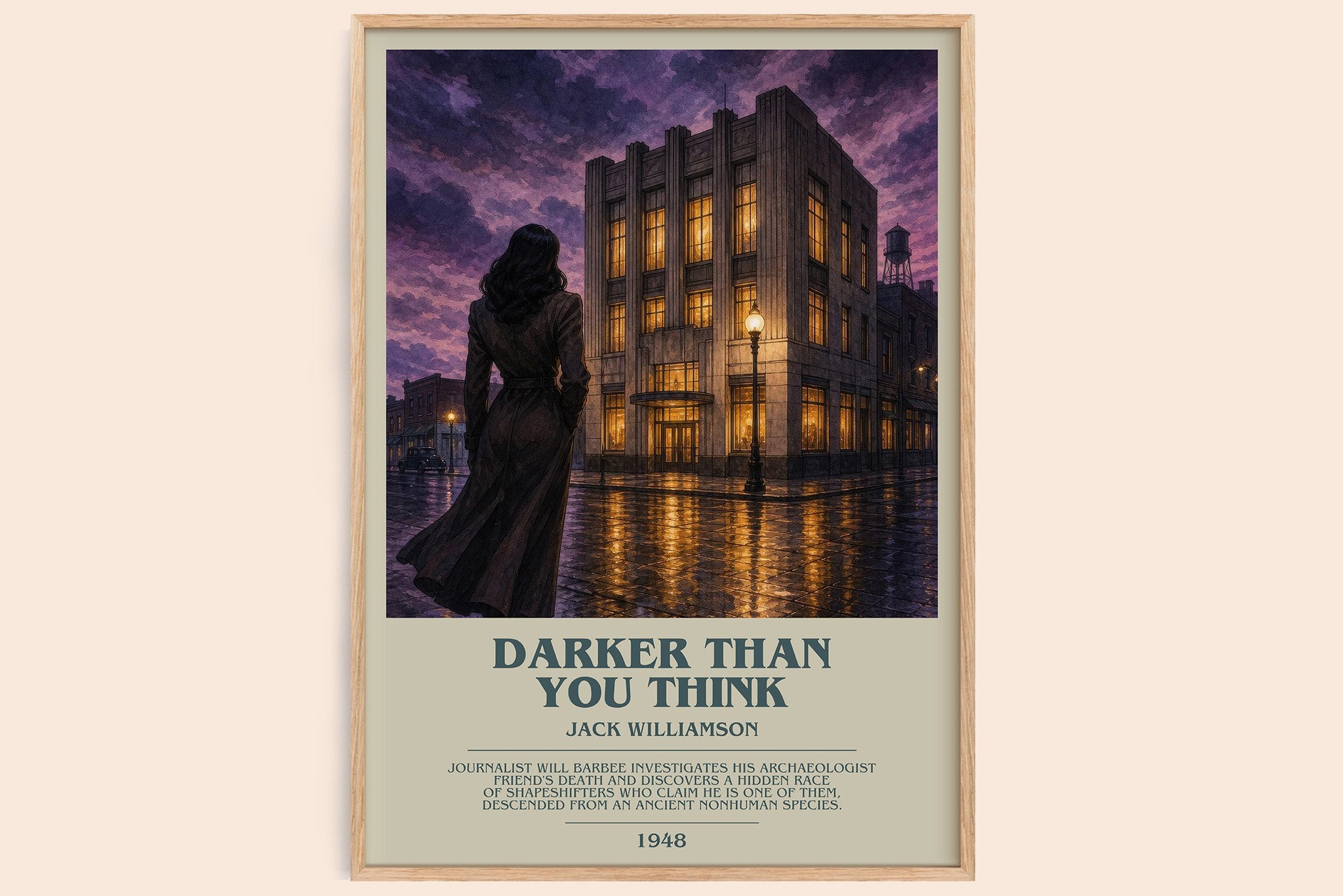 Darker Than You Think Bookish Wall Art by Jack Williamson