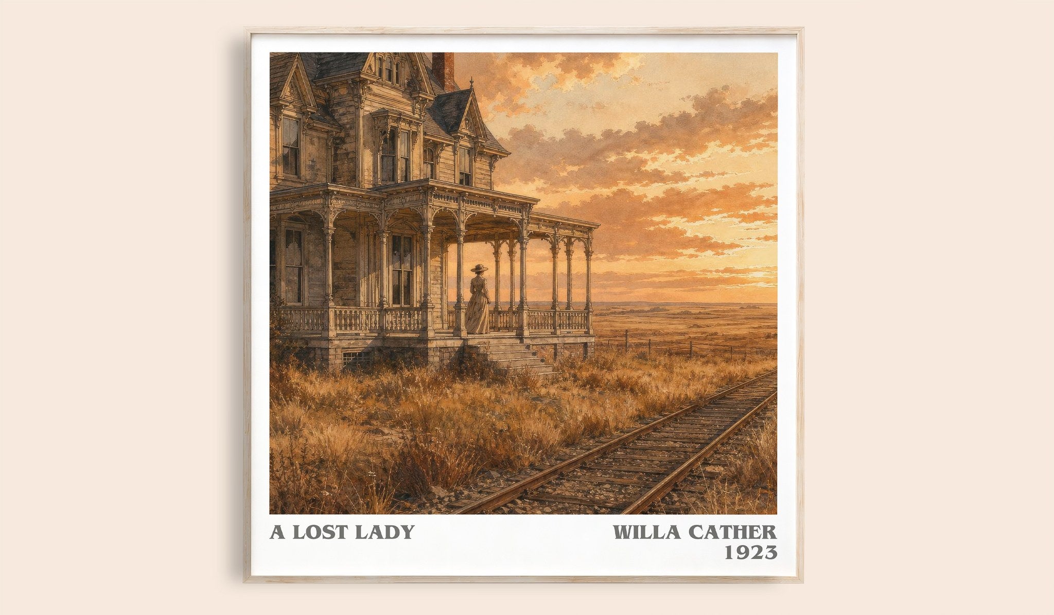 A Lost Lady Literary Art Print by Willa Cather