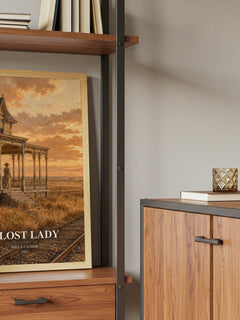 A Lost Lady book watercolour illustration paper finish options – matte satin gloss