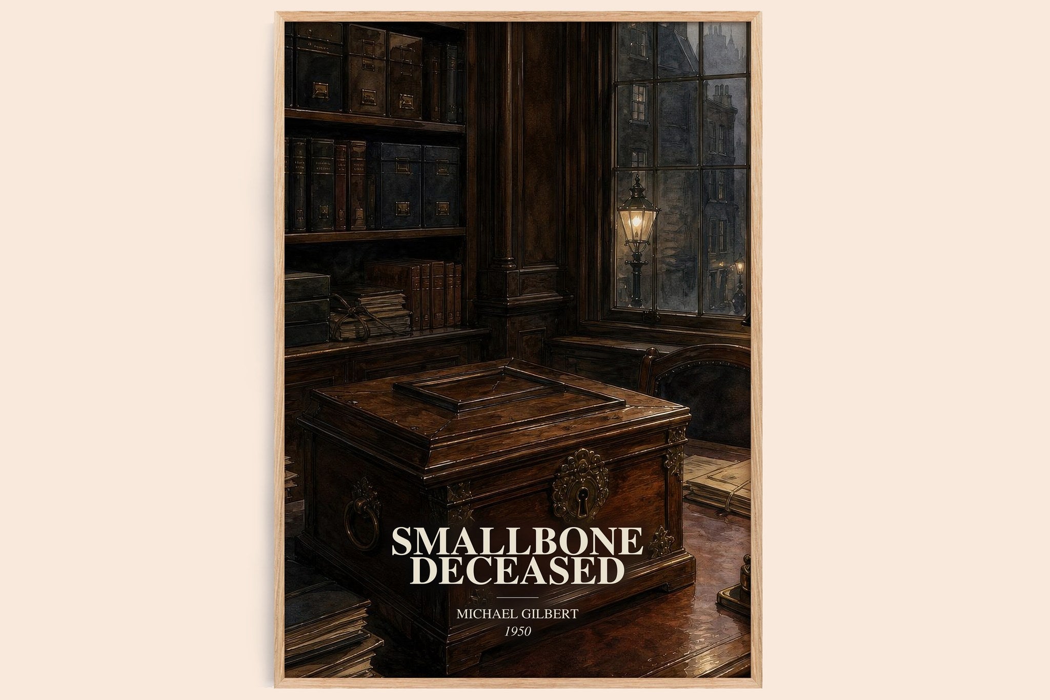 Smallbone Deceased Book Watercolour Illustration by Michael Gilbert