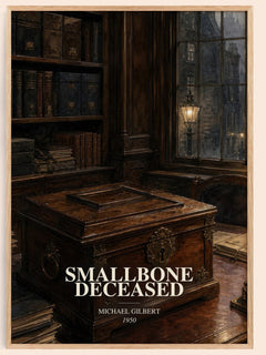 Smallbone Deceased watercolour book poster by Michael Gilbert – framed literary art print