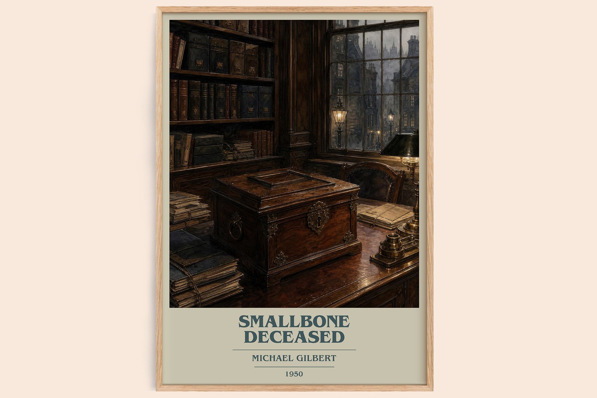 Smallbone Deceased Book Cover Poster by Michael Gilbert