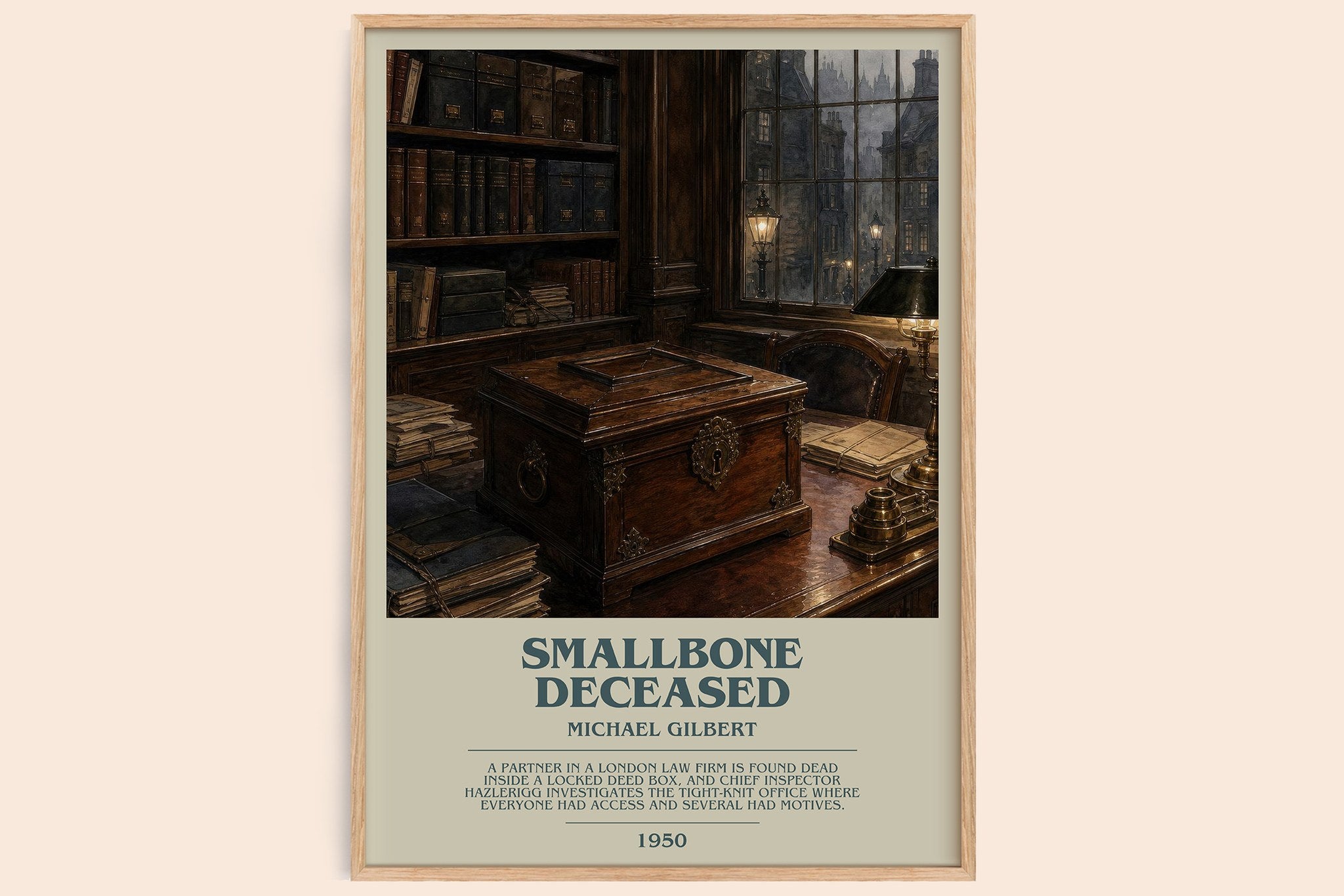 Smallbone Deceased Bookish Wall Art by Michael Gilbert