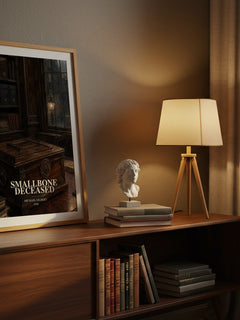 Smallbone Deceased watercolour print on bookshelf – Michael Gilbert fan gift