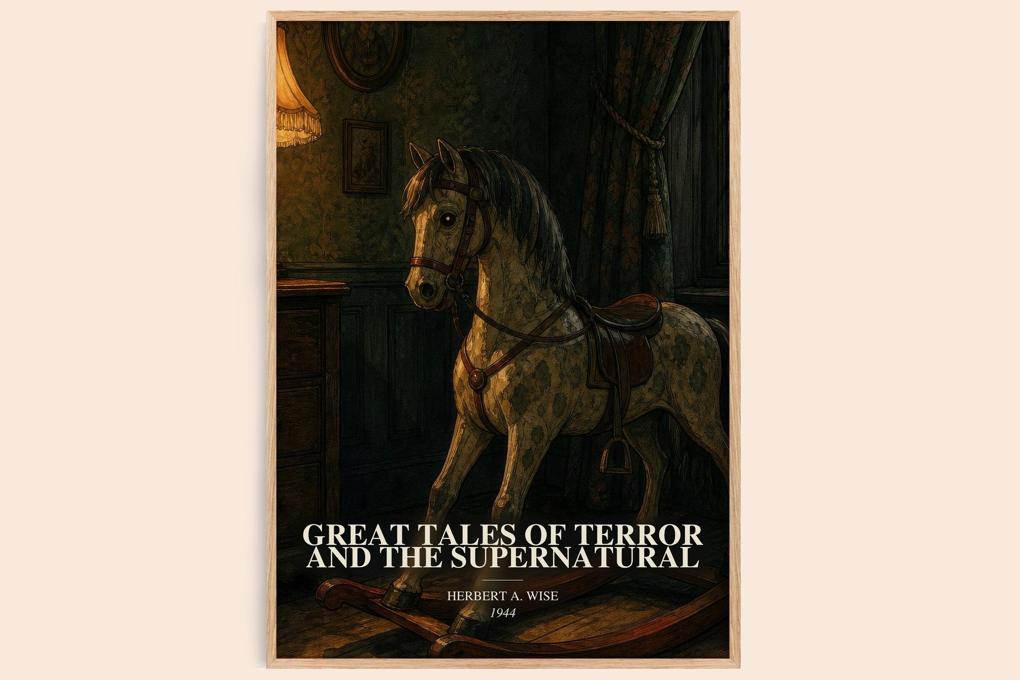 Great Tales Of Terror And The Supernatural Book Watercolour Illustration by Herbert A. Wise