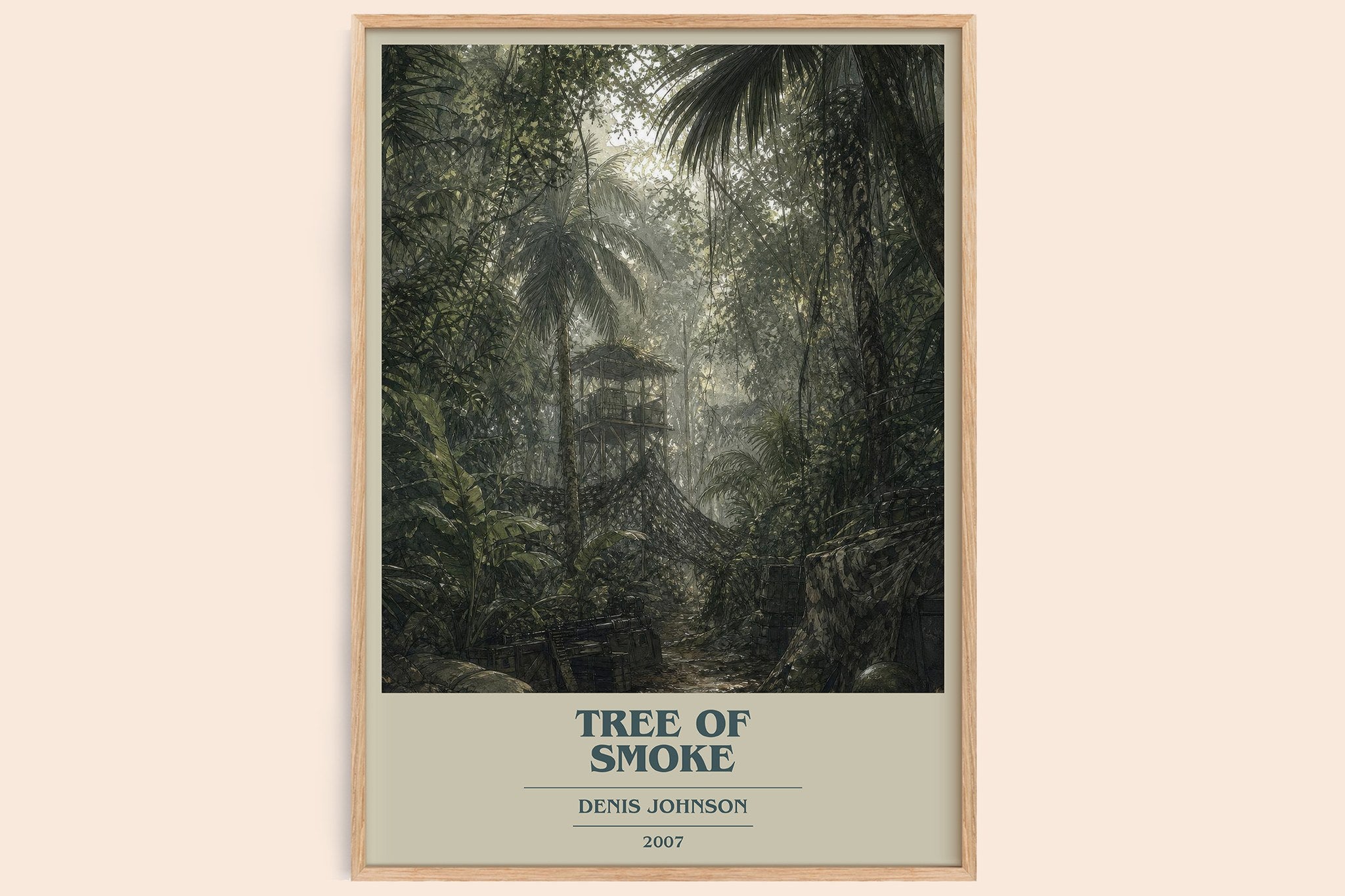 Tree of Smoke Book Cover Poster by Denis Johnson