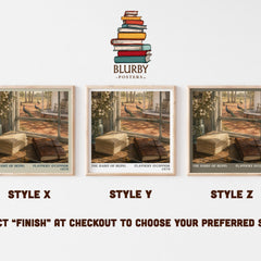 The Habit of Being literary print framed by window – literary home decor