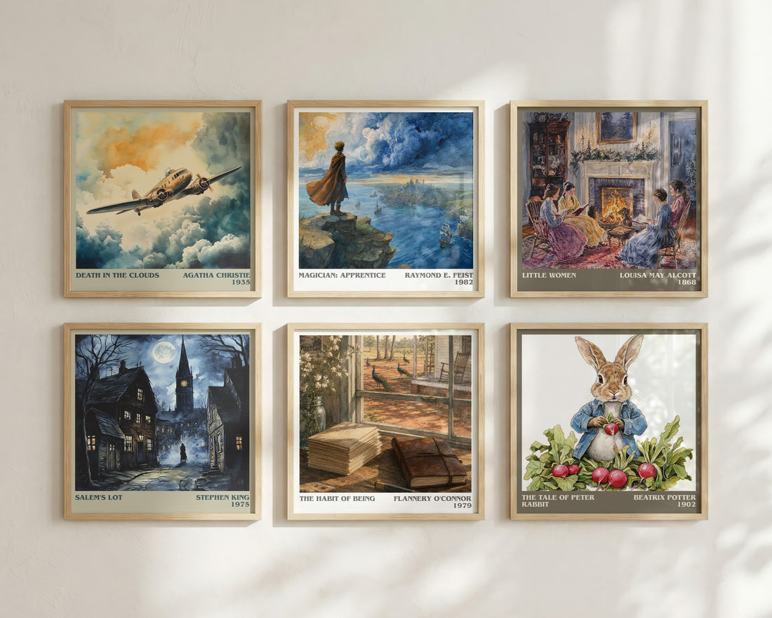 The Habit of Being literary print in frame leaning in hallway – memoir wall art