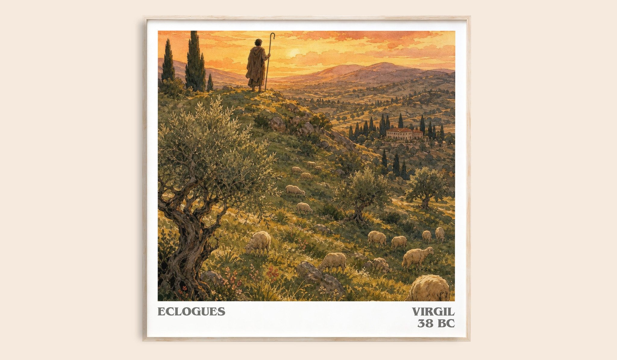 Eclogues Literary Art Print by Virgil