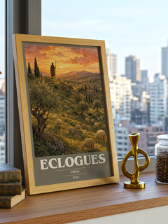 Eclogues book cover poster colour and style options – Virgil book art