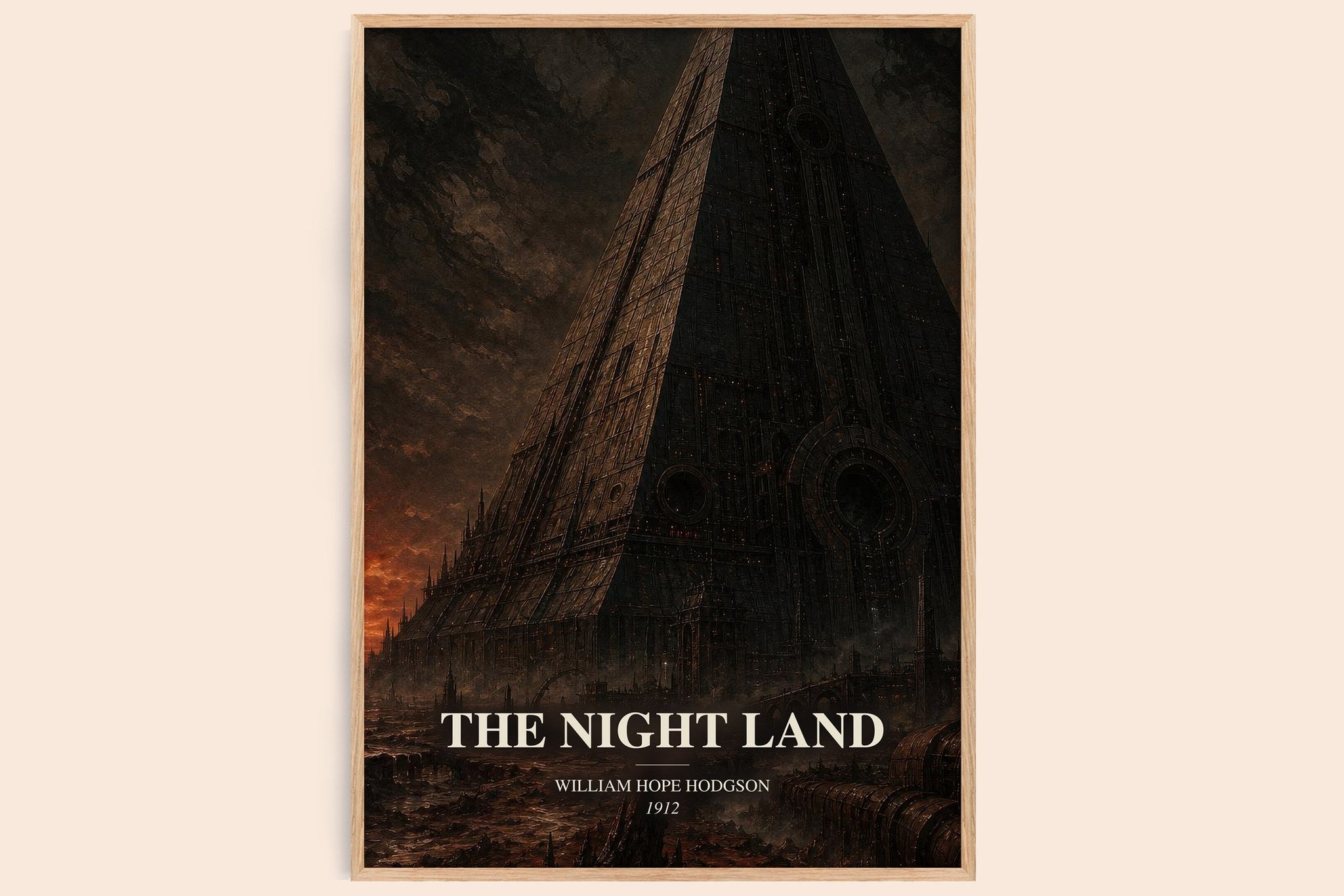 The Night Land Book Watercolour Illustration by William Hope Hodgson