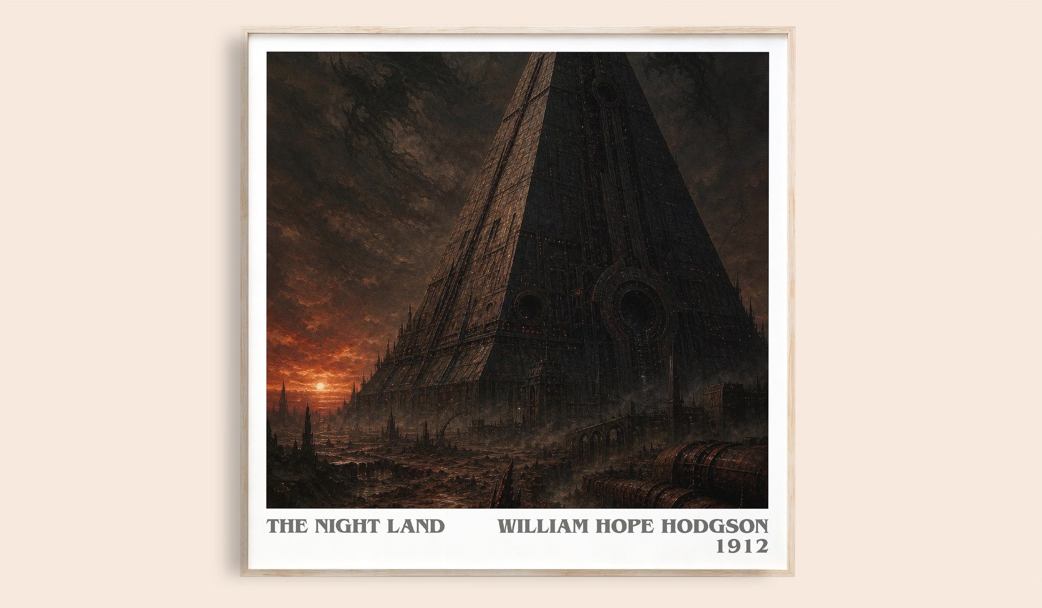 The Night Land Literary Art Print by William Hope Hodgson