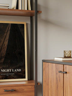 The Night Land book watercolour illustration paper finish options – matte satin gloss