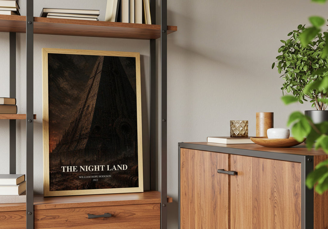 The Night Land book watercolour illustration paper finish options – matte satin gloss