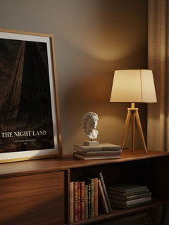 The Night Land watercolour print on bookshelf – William Hope Hodgson fan gift