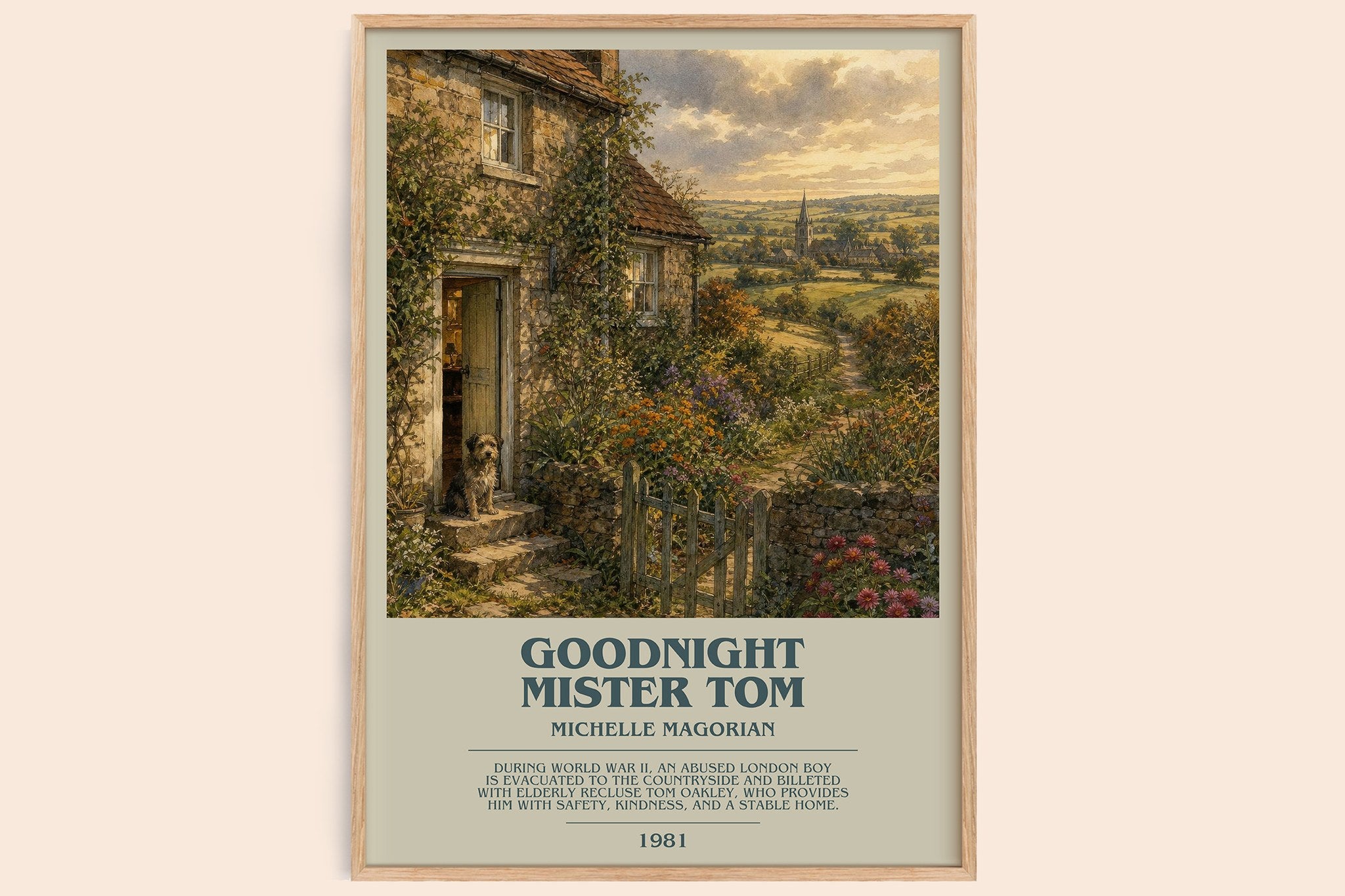 Goodnight Mister Tom Bookish Wall Art by Michelle Magorian