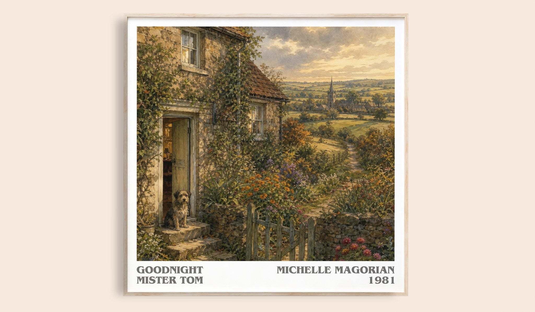 Goodnight Mister Tom Literary Art Print by Michelle Magorian