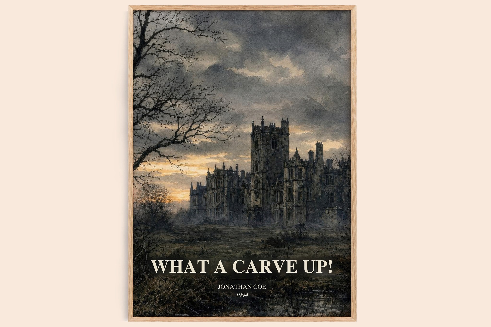 What a Carve Up! Book Watercolour Illustration by Jonathan Coe