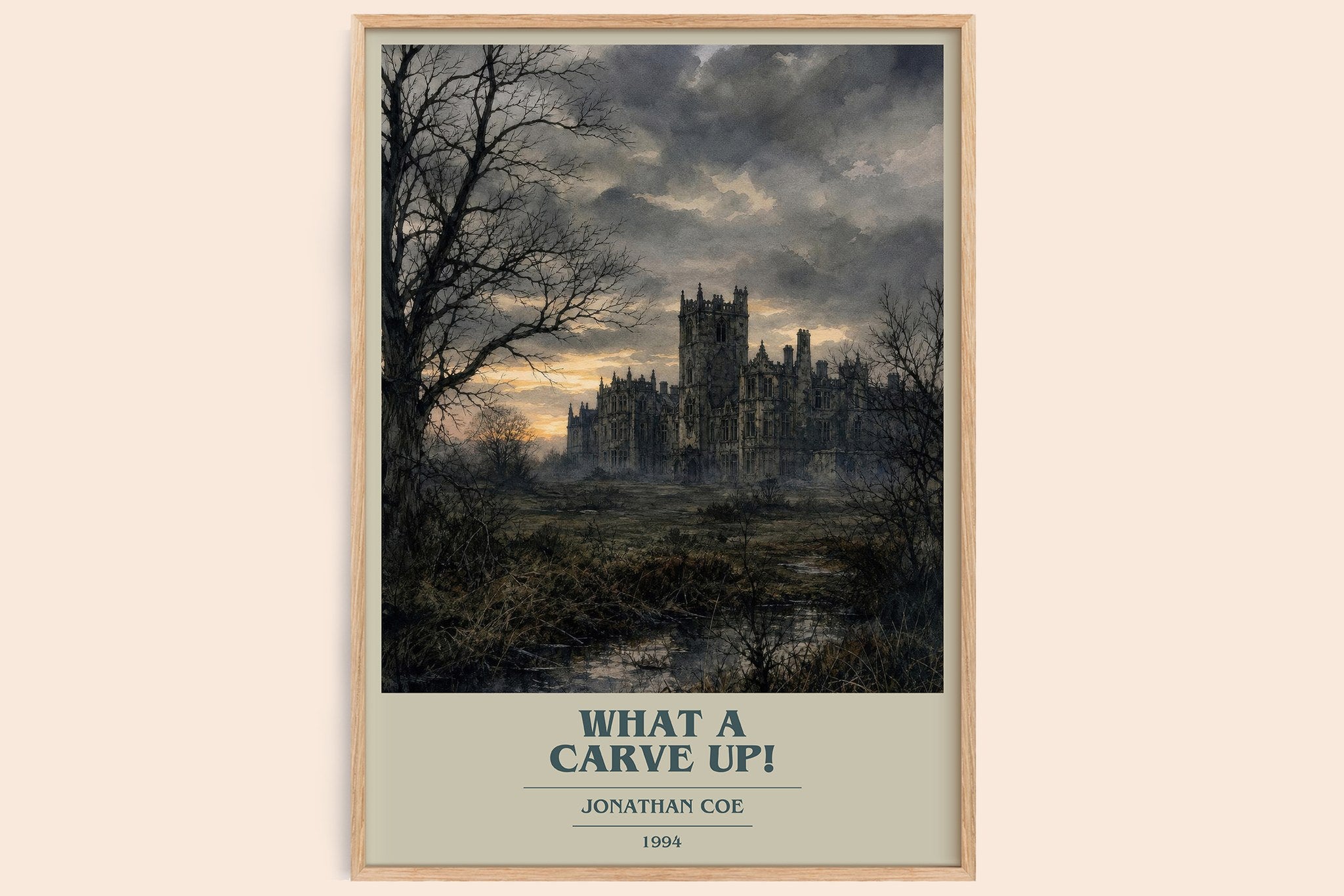 What a Carve Up! Book Cover Poster by Jonathan Coe