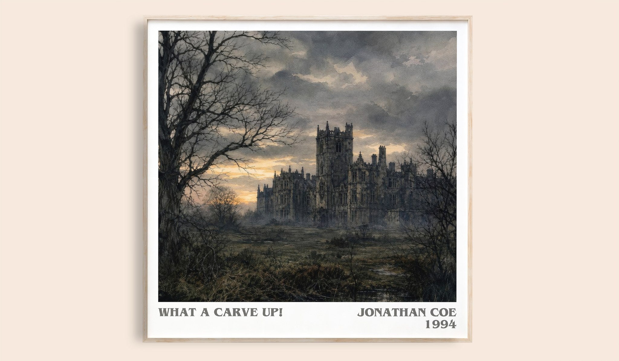 What a Carve Up! Literary Art Print by Jonathan Coe