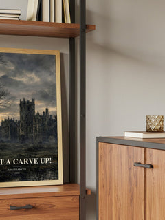 What a Carve Up! book watercolour illustration paper finish options – matte satin gloss