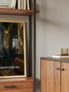 London Fields book watercolour illustration paper finish options – matte satin gloss