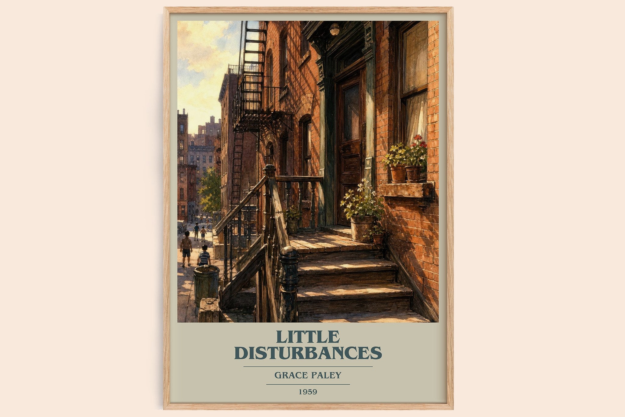 Little Disturbances Book Cover Poster by Grace Paley