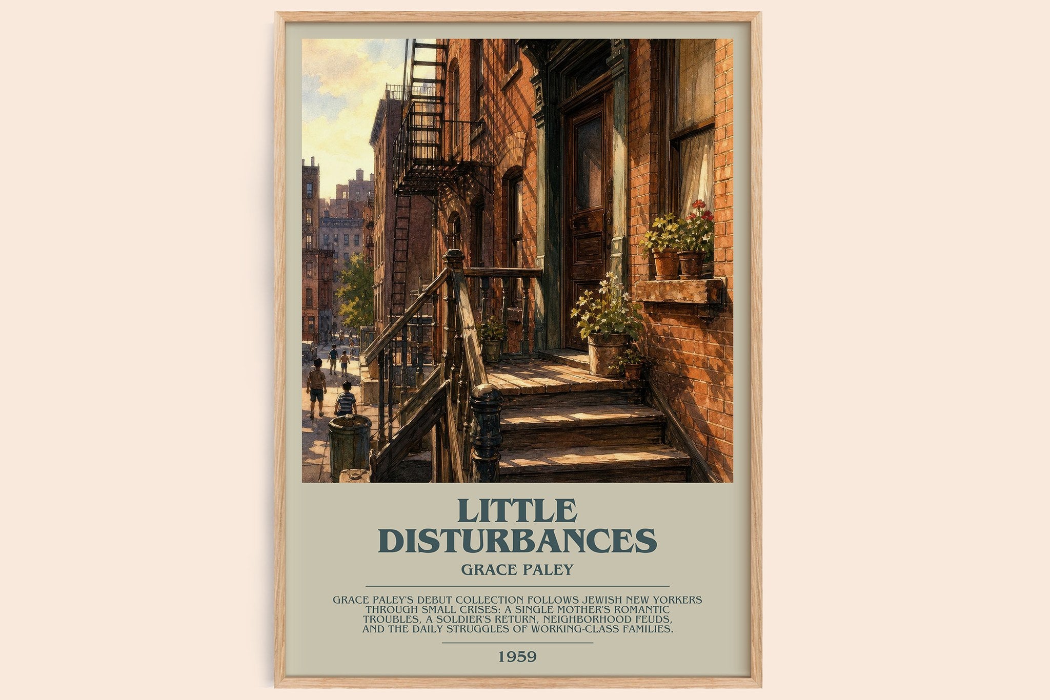 Little Disturbances Bookish Wall Art by Grace Paley
