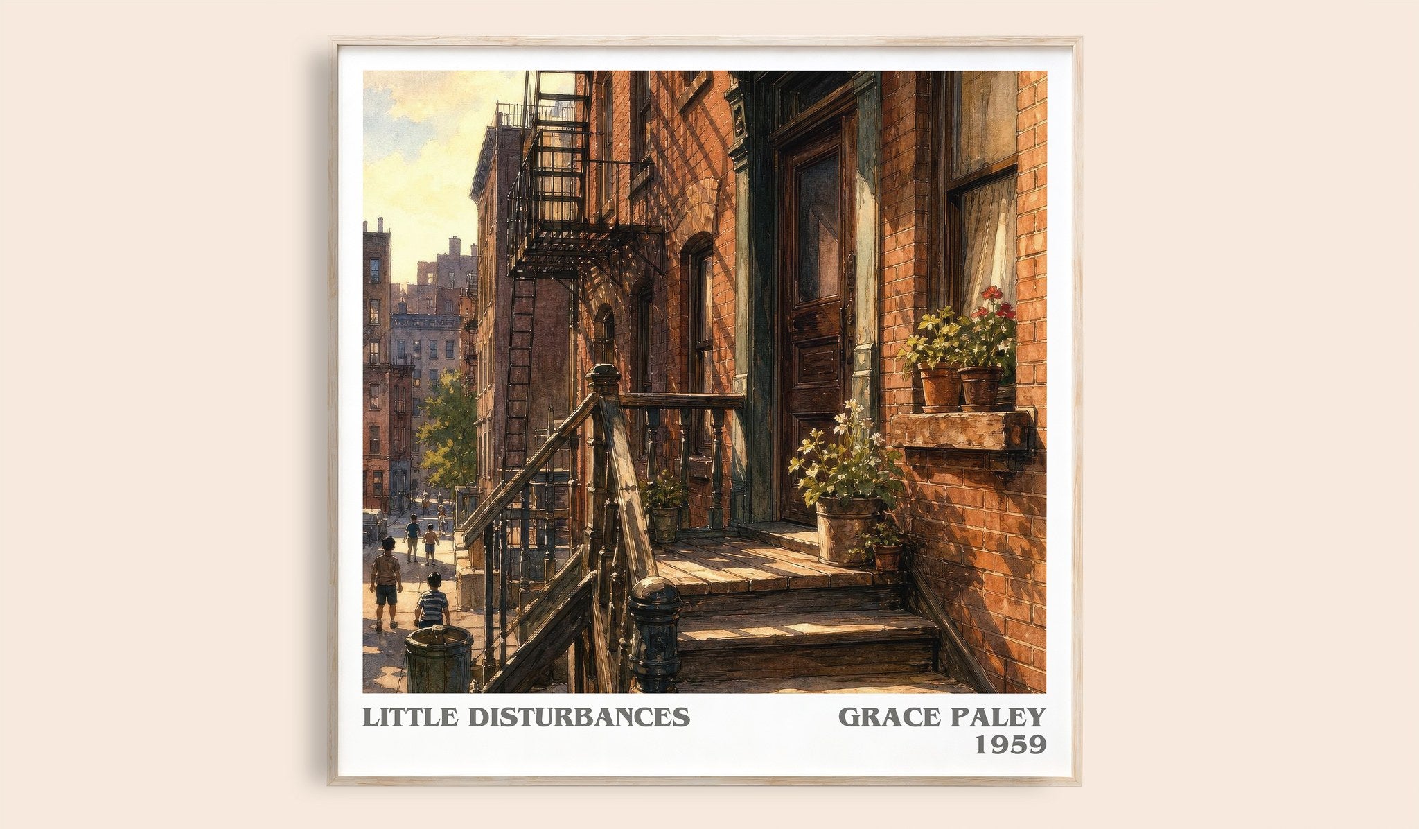 Little Disturbances Literary Art Print by Grace Paley