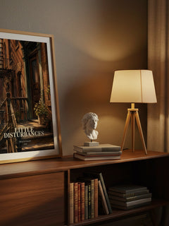 Little Disturbances watercolour print on bookshelf – Grace Paley fan gift