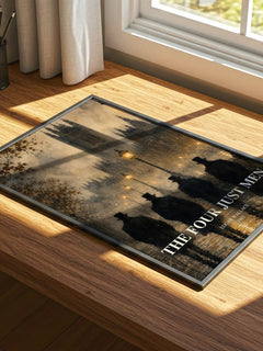 The Four Just Men watercolour book poster framed on wall – thriller wall art