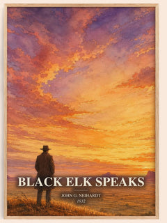 Black Elk Speaks watercolour book poster by John G. Neihardt – framed literary art print