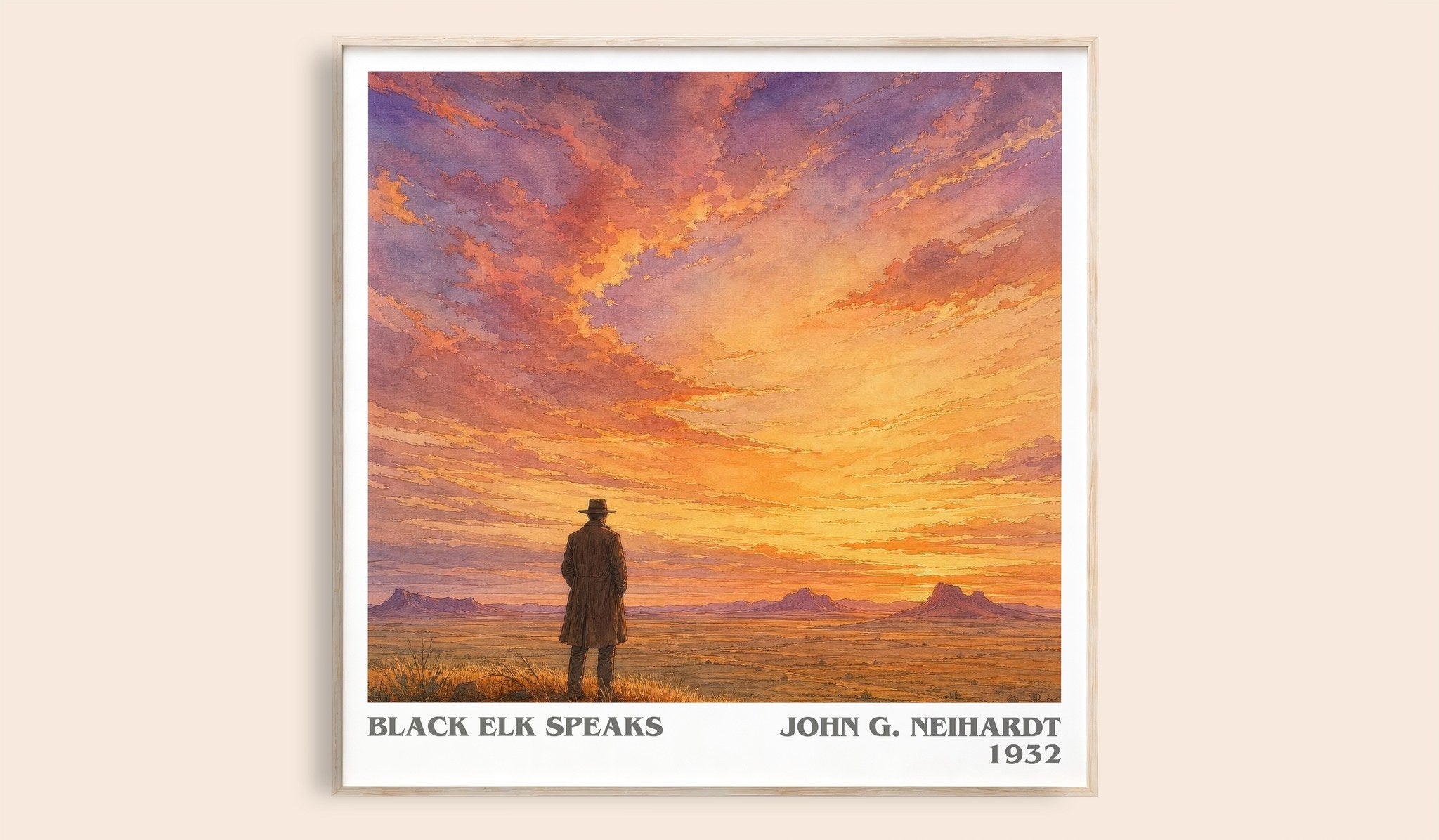 Black Elk Speaks Literary Art Print by John G. Neihardt