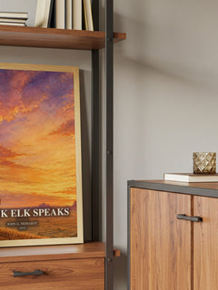Black Elk Speaks book watercolour illustration paper finish options – matte satin gloss