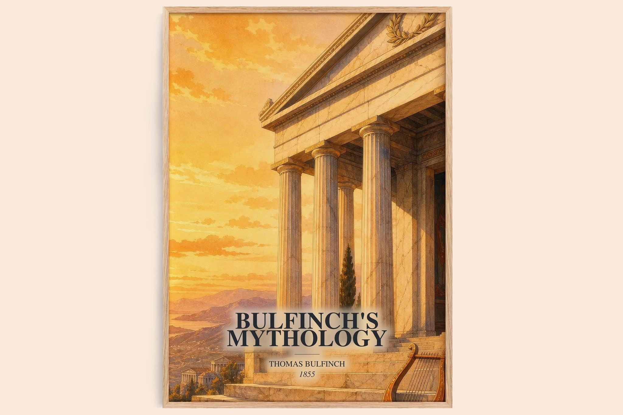 Bulfinch's Mythology Book Watercolour Illustration by Thomas Bulfinch