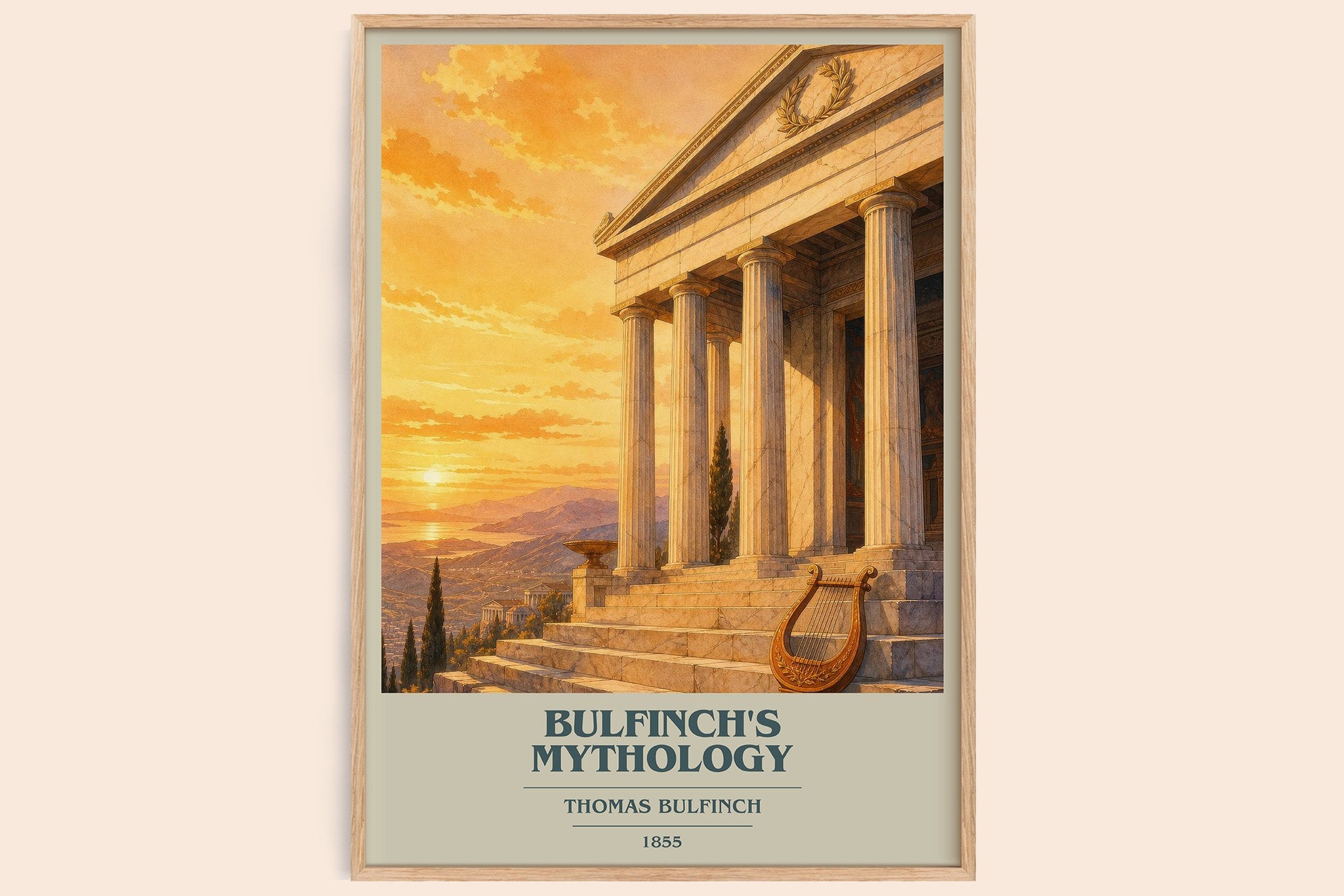 Bulfinch's Mythology Book Cover Poster by Thomas Bulfinch