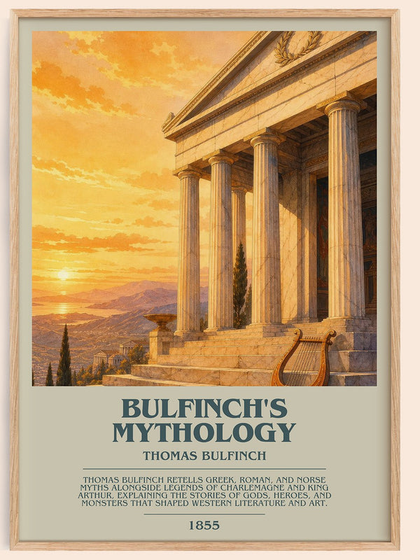 Bulfinch's Mythology Bookish Wall Art by Thomas Bulfinch – framed poster