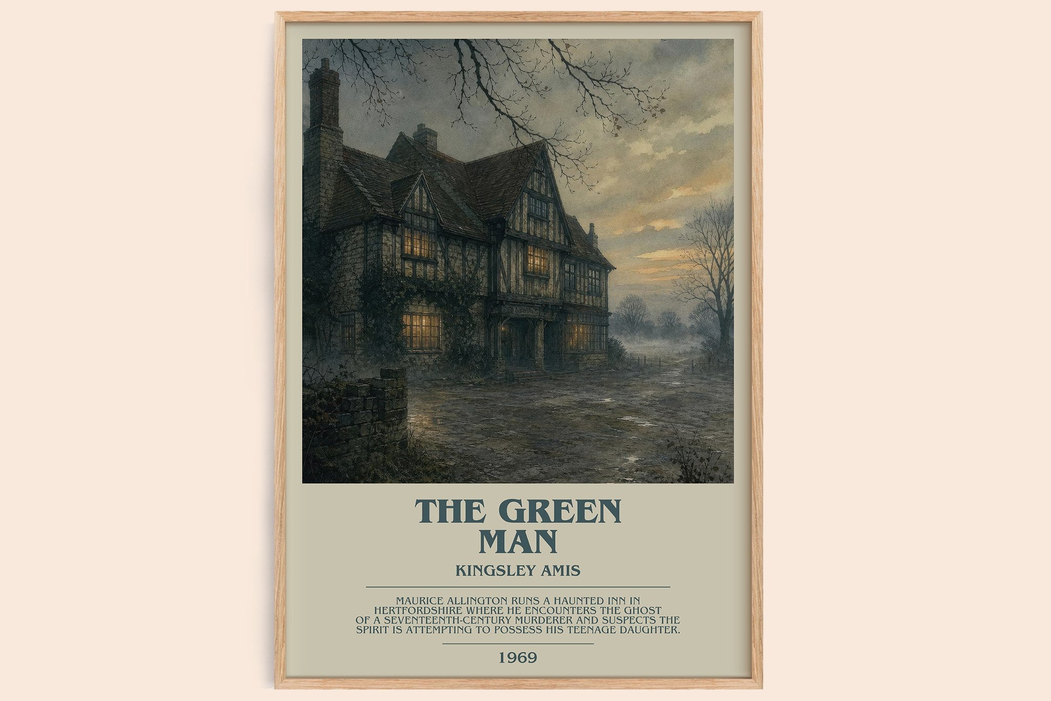 The Green Man Bookish Wall Art by Kingsley Amis
