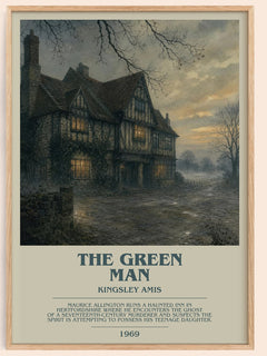 The Green Man Bookish Wall Art by Kingsley Amis – framed poster