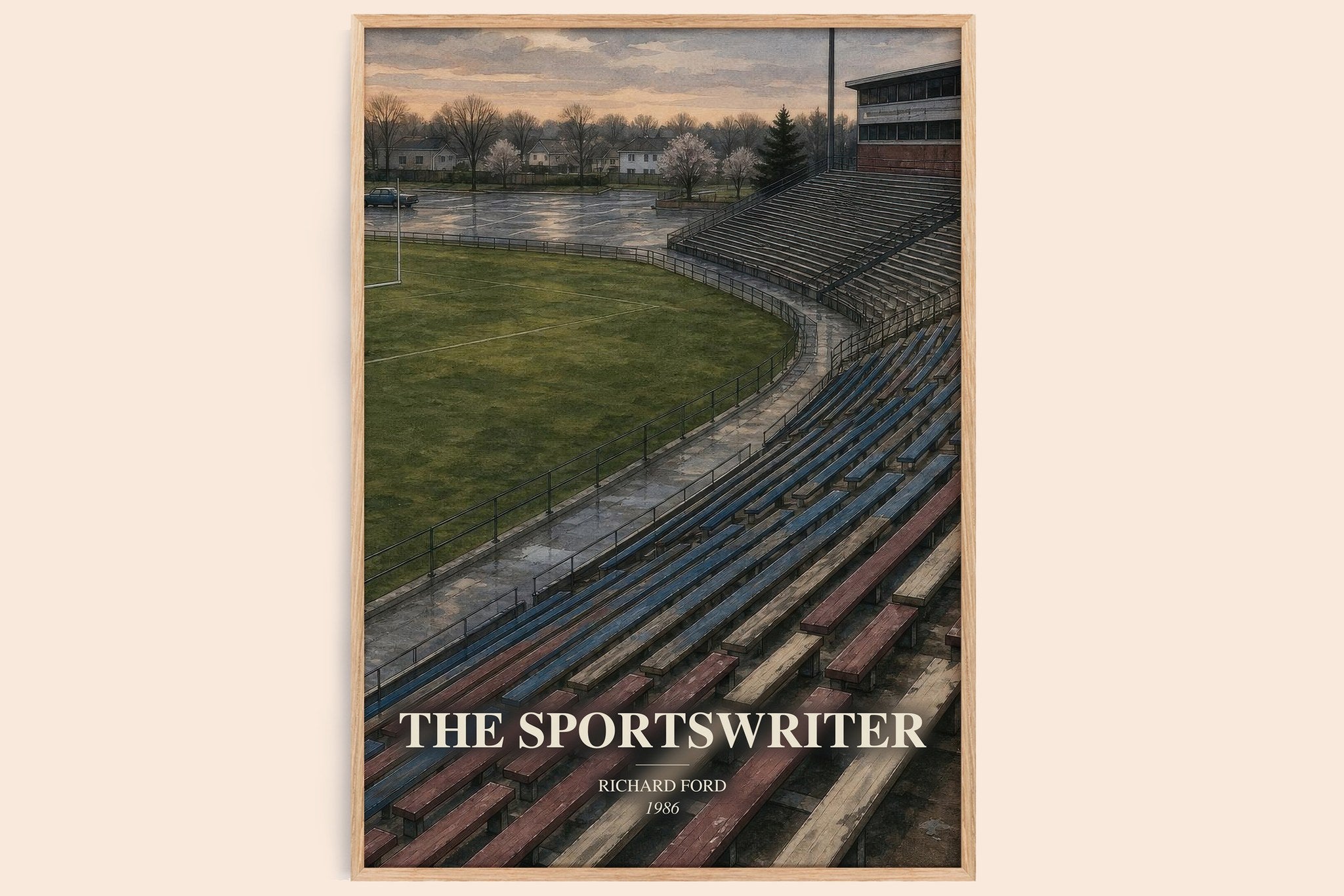 The Sportswriter Book Watercolour Illustration by Richard Ford
